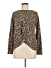 Hippie Rose Animal Print Brown Pullover Sweater Size M - photo 1