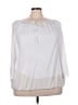 AGB 100% Polyester White 3/4 Sleeve Blouse Size 2X - photo 1