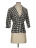 Burlapp Checkered-gingham Gray Blazer Size 2 - photo 1