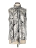 Vince Camuto Animal Print Silver Sleeveless Blouse Size L - photo 1