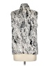 Vince Camuto Animal Print Silver Sleeveless Blouse Size L - photo 2