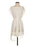 Echo 100% Viscose Ivory Casual Dress Size Sm - Med - photo 1