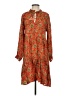 Roller Rabbit 100% Viscose Paisley Floral Orange Casual Dress Size XS - photo 1