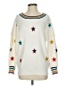 Collection By Cezele Stars Stripes White Pullover Sweater Size S - photo 1