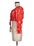 Mint Vanilla 100% Rayon Red 3/4 Sleeve Blouse Size 8 - photo 5