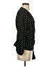 Hinge Polka Dots Black Long Sleeve Blouse Size XS - photo 4