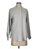 Banana Republic 100% Polyester Solid Gray Long Sleeve Blouse Size S - photo 1
