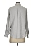 Banana Republic 100% Polyester Solid Gray Long Sleeve Blouse Size S - photo 2