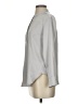 Banana Republic 100% Polyester Solid Gray Long Sleeve Blouse Size S - photo 5
