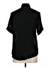 TAN + LINES 100% Polyester Black Short Sleeve Blouse Size M (estimated) - photo 2