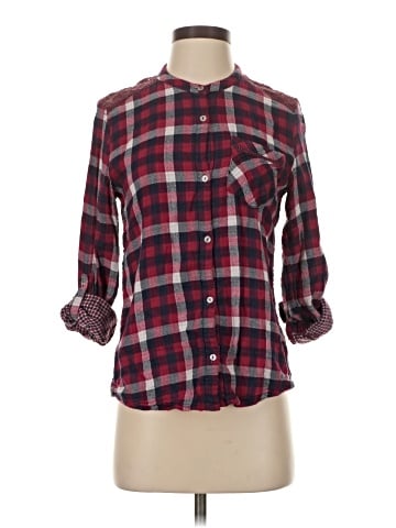 Vintage America Blues 3/4 Sleeve Button-Down Shirt (view 1)