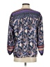 Current Air 100% Polyester Paisley Blue Long Sleeve Blouse Size S - photo 2