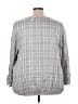 Lane Bryant Gray 3/4 Sleeve Blouse Size 26 - photo 2