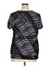 Worthington 100% Nylon Black Short Sleeve Blouse Size 1X - photo 2