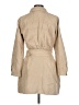 Zara 100% Polyester Tan Trenchcoat Size L - photo 2