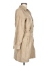Zara 100% Polyester Tan Trenchcoat Size L - photo 4