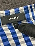 Theory Blue Short Sleeve Button-Down Shirt Size 0 - photo 7