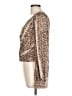 Lush 100% Polyester Brown Long Sleeve Blouse Size L - photo 5
