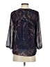 Paraphrase Blue 3/4 Sleeve Blouse Size XS - photo 2