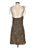 Audrey 3+1 100% Polyester Animal Print Brown Cocktail Dress Size S - photo 2