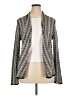 Nic + Zoe Chevron-herringbone Silver Cardigan Size XL - photo 1