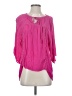 MONORENO 100% Rayon Pink 3/4 Sleeve Blouse Size S - photo 1