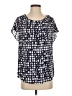 Rene Lezard Blue Short Sleeve Blouse Size EU (IT) 40 / US 4 - photo 1
