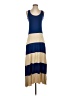 Karina Grimaldi 100% Modal Color Block Blue Casual Dress Size XS - photo 1