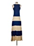 Karina Grimaldi 100% Modal Color Block Blue Casual Dress Size XS - photo 2