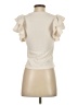 Zara Ivory Short Sleeve Top Size S - photo 2