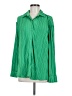 L Space 100% Polyester Solid Green Long Sleeve Blouse Size M - photo 1