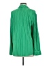 L Space 100% Polyester Solid Green Long Sleeve Blouse Size M - photo 2