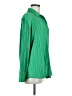 L Space 100% Polyester Solid Green Long Sleeve Blouse Size M - photo 4