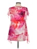 One World 100% Polyester Pink Short Sleeve Blouse Size S - photo 2