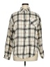 Unbranded Plaid Ivory Long Sleeve Blouse Size XL - photo 1