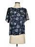 Lucky Brand Blue Short Sleeve Blouse Size S - photo 1