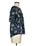 Lucky Brand Blue Short Sleeve Blouse Size S - photo 4