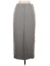 Zara Solid Gray Casual Skirt Size S - photo 2