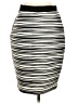 NY Collection Stripes Ivory Casual Skirt Size S - photo 2