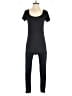 PoshDivah Solid Black Jumpsuit Size M - photo 1
