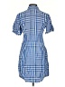 Theory Blue Short Sleeve Button-Down Shirt Size 0 - photo 2