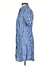 Theory Blue Short Sleeve Button-Down Shirt Size 0 - photo 5