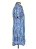 Theory Blue Short Sleeve Button-Down Shirt Size 0 - photo 4