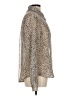 Hem & Thread 100% Polyester Animal Print Ivory Long Sleeve Blouse Size L - photo 4