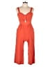 Monteau Solid Orange Romper Size L - photo 1