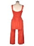 Monteau Solid Orange Romper Size L - photo 2