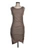 Leith Solid Brown Casual Dress Size M - photo 1