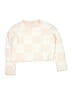 Sincerely Jules Checkered-gingham Ivory Pink Pullover Sweater Size XS (youth) - photo 1