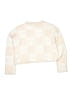 Sincerely Jules Checkered-gingham Ivory Pink Pullover Sweater Size XS (youth) - photo 2