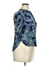 Nine West 100% Viscose Paisley Blue 3/4 Sleeve Blouse Size XL - photo 4
